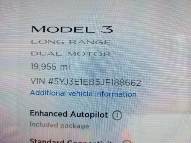 2018 TESLA MODEL 3 5YJ3E1EB5JF188662