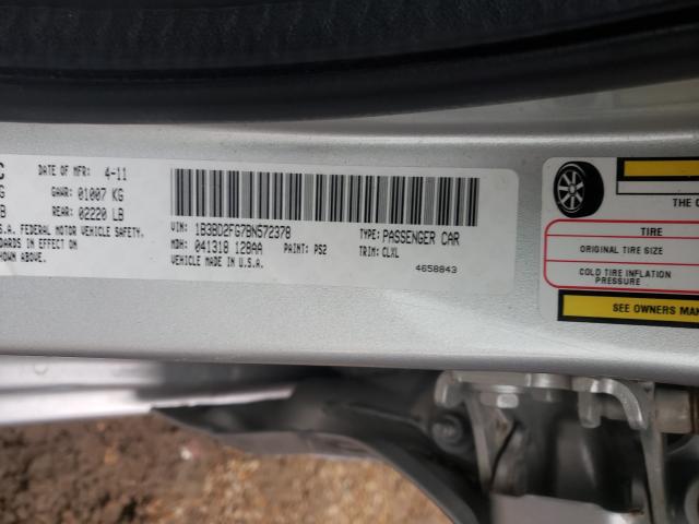 2011 DODGE AVENGER LU 1B3BD2FG7BN572378
