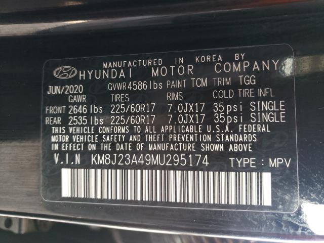 2021 HYUNDAI TUCSON SE KM8J23A49MU295174