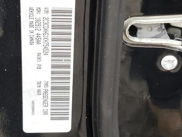 2019 DODGE CHARGER GT 2C3CDXHG1KH754524