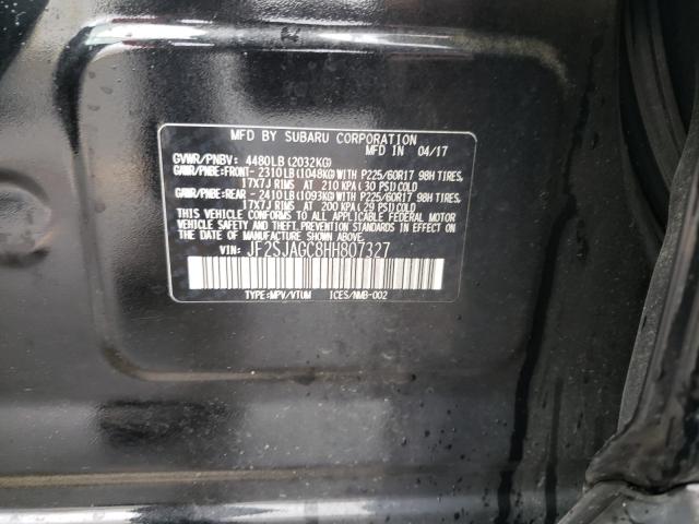 2017 SUBARU FORESTER JF2SJAGC8HH807327