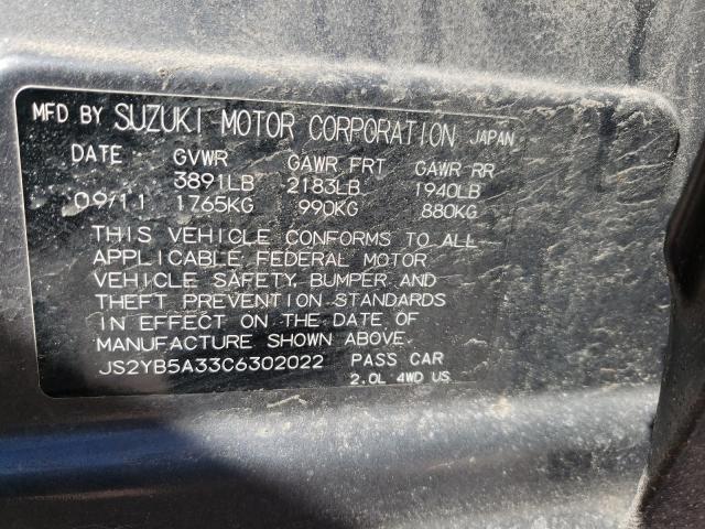 2012 SUZUKI SX4 JS2YB5A33C6302022