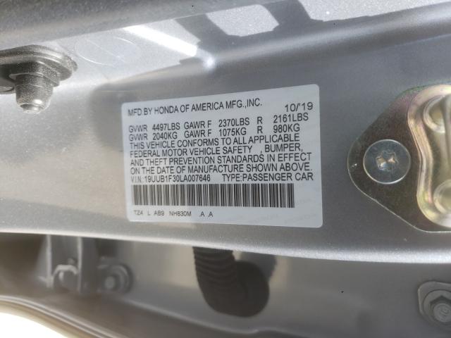 2020 ACURA TLX 19UUB1F30LA007646
