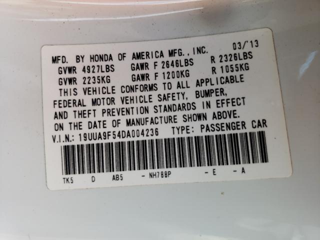 2013 ACURA TL TECH 19UUA9F54DA004236