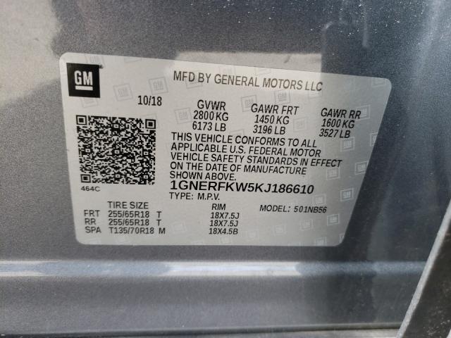 2019 CHEVROLET TRAVERSE L 1GNERFKW5KJ186610