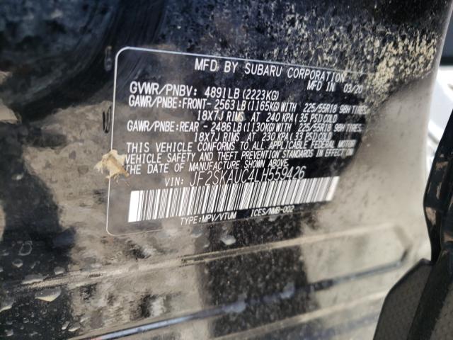 2020 SUBARU FORESTER L JF2SKAUC4LH559426