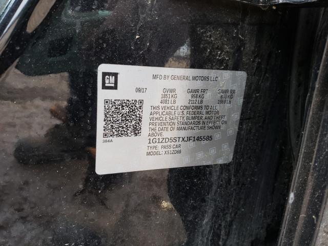 2018 CHEVROLET MALIBU LT 1G1ZD5STXJF145585