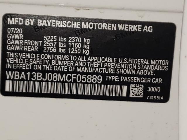 2021 BMW 530 XI WBA13BJ08MCF05889