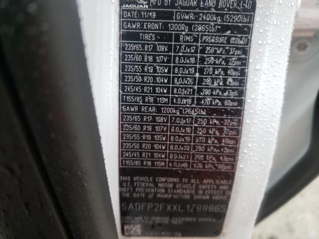 2020 JAGUAR E-PACE SE SADFP2FXXL1Z88865