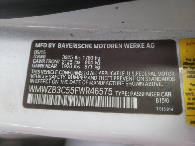 2015 MINI COOPER COU WMWZB3C55FWR46575
