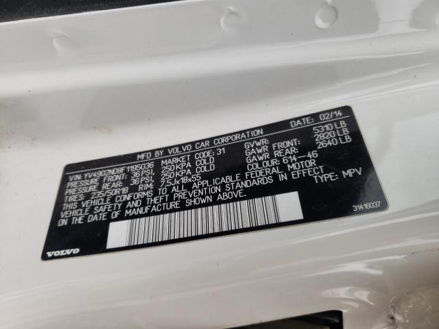 2015 VOLVO XC70 T6 PL YV4902ND8F1195036