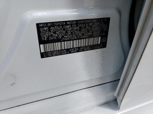 2020 LEXUS IS 300 F-S JTHGA1D23L5104842