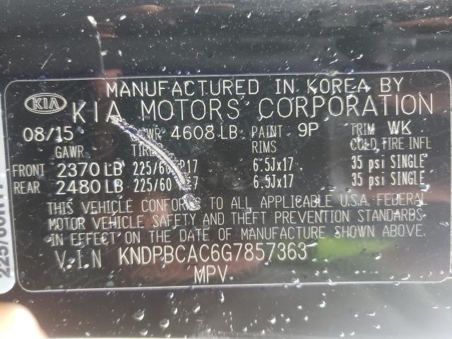 2016 KIA SPORTAGE - KNDPBCAC6G7857363
