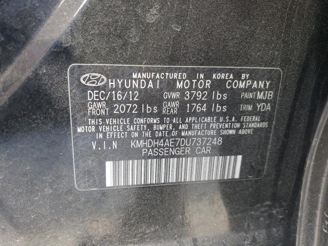 2013 HYUNDAI ELANTRA GL KMHDH4AE7DU737248