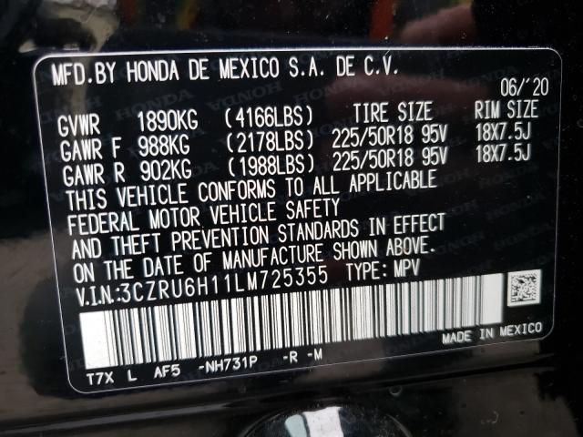 2020 HONDA HR-V SPORT 3CZRU6H11LM725355