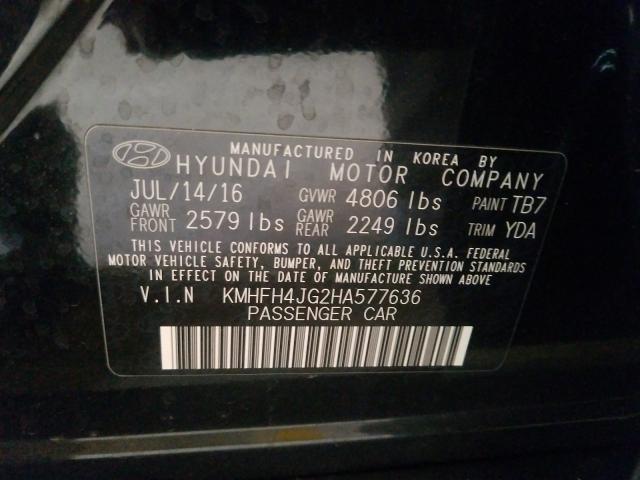 2017 HYUNDAI AZERA LIMI KMHFH4JG2HA577636