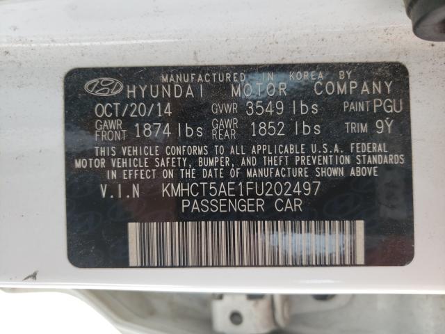 2015 HYUNDAI ACCENT GS KMHCT5AE1FU202497
