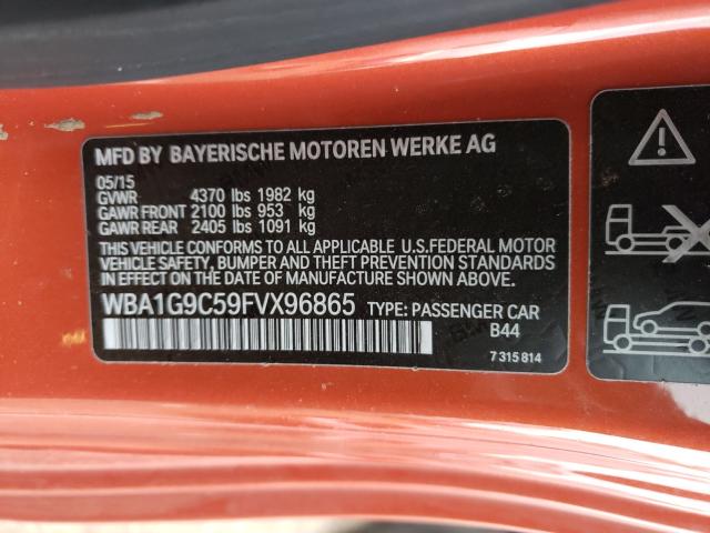 2015 BMW 228 XI SUL WBA1G9C59FVX96865