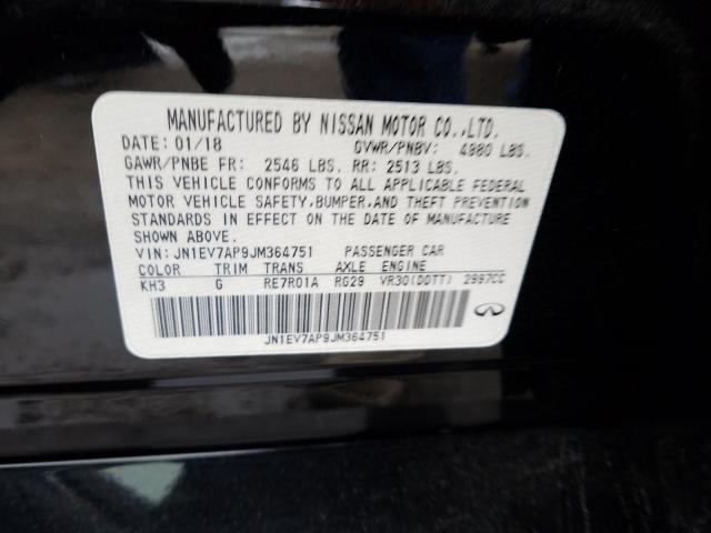 2018 INFINITI Q50 LUXE JN1EV7AP9JM364751
