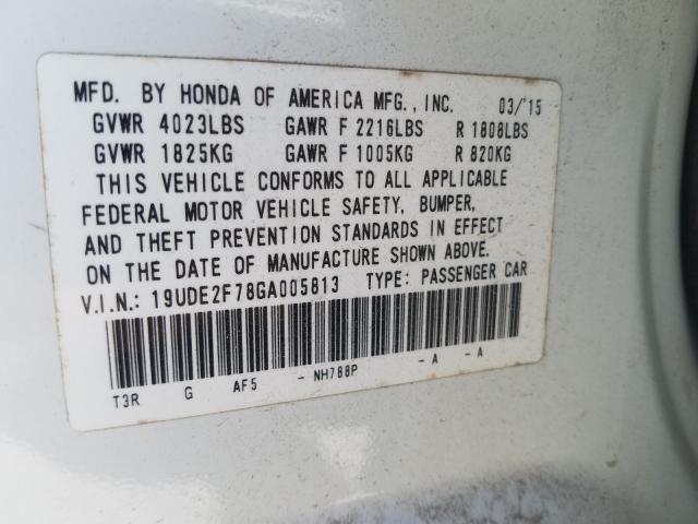 2016 ACURA ILX PREMIU 19UDE2F78GA005813
