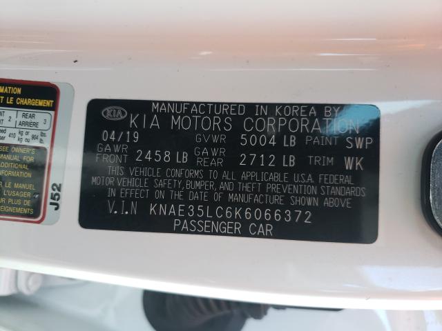 2019 KIA STINGER GT KNAE35LC6K6066372