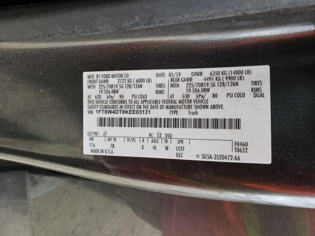 2019 FORD F450 SUPER 1FT8W4DT8KEE03131