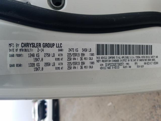 2014 DODGE JOURNEY LI 3C4PDCDG2ET202571