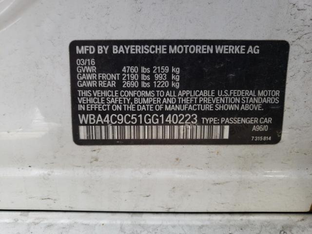 2016 BMW 428 XI GRA WBA4C9C51GG140223