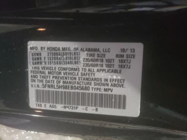 2014 HONDA ODYSSEY TO 5FNRL5H98EB045680