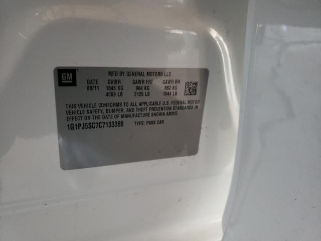 2012 CHEVROLET CRUZE ECO 1G1PJ5SC7C7133388