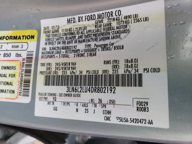 2013 LINCOLN MKZ HYBRID 3LN6L2LU4DR802192