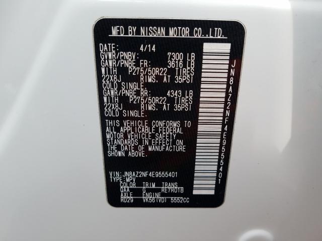2014 INFINITI QX80 JN8AZ2NF4E9555401