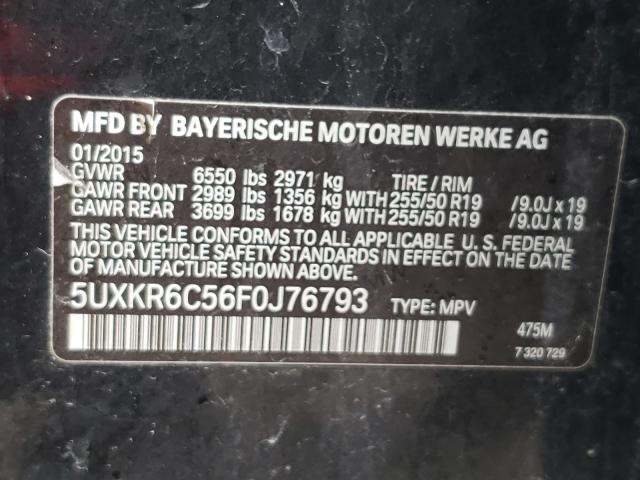 2015 BMW X5 XDRIVE5 5UXKR6C56F0J76793