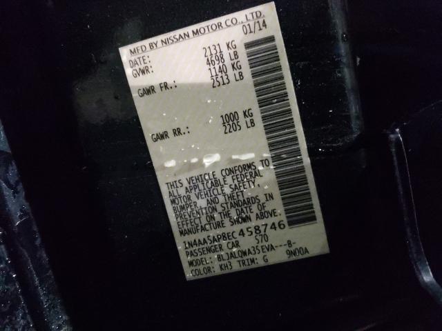 2014 NISSAN MAXIMA 1N4AA5AP8EC458746
