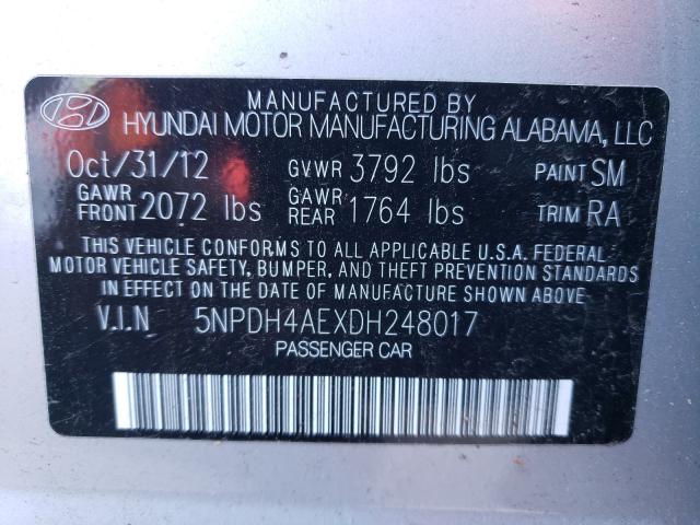 Фото: 5NPDH4AEXDH248017 - 10