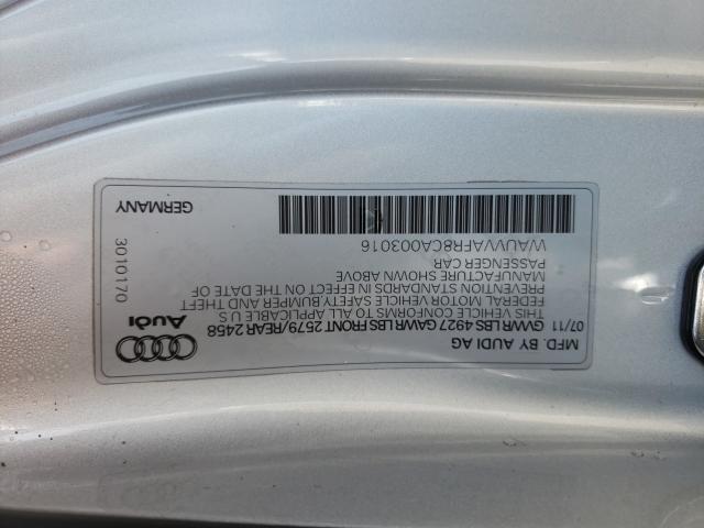 2012 AUDI S5 PRESTIG WAUVVAFR8CA003016