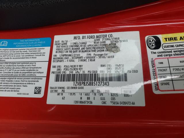 2011 FORD MUSTANG SH 1ZVBP8JS8B5127343