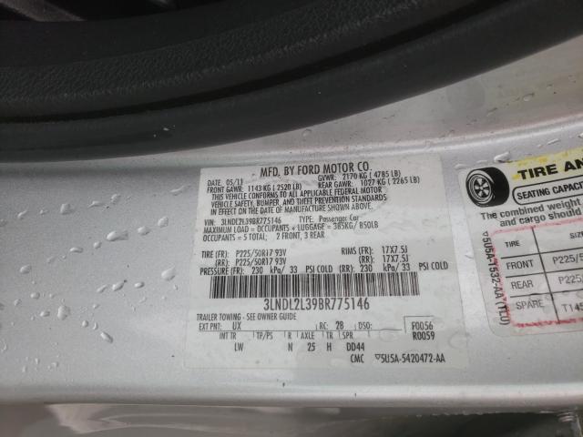 2011 LINCOLN MKZ HYBRID 3LNDL2L39BR775146