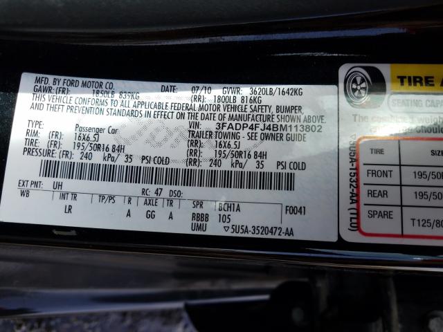 2011 FORD FIESTA SES 3FADP4FJ4BM113802