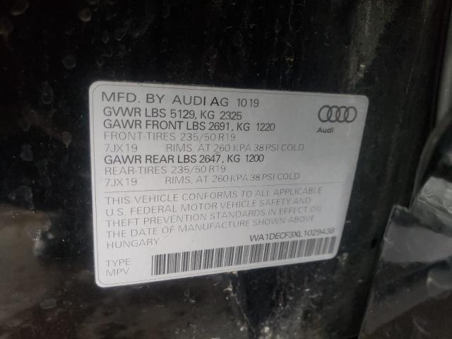 2020 AUDI Q3 PREMIUM WA1DECF3XL1029438