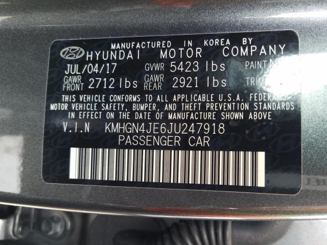 2018 GENESIS G80 BASE KMHGN4JE6JU247918