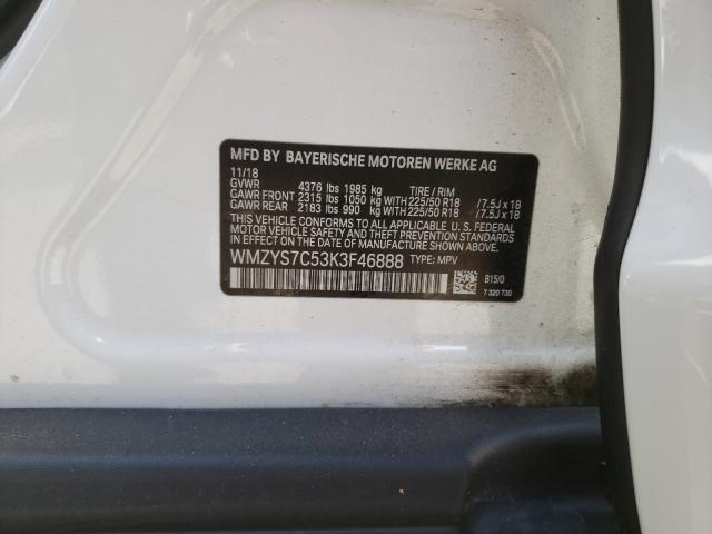 2019 MINI COOPER COU WMZYS7C53K3F46888