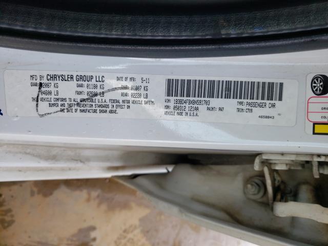2011 DODGE AVENGER EX 1B3BD4FBXBN591703