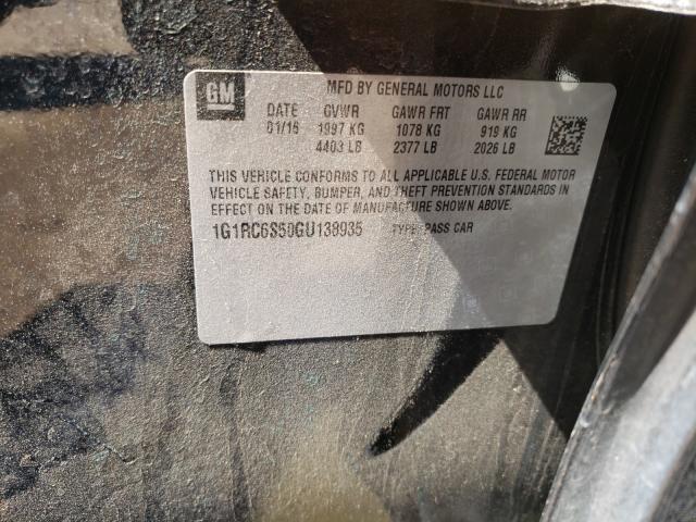 2016 CHEVROLET VOLT LT 1G1RC6S50GU138935