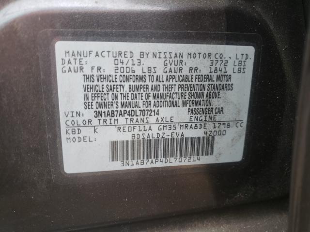 2013 NISSAN SENTRA 1.8 3N1AB7AP4DL707214