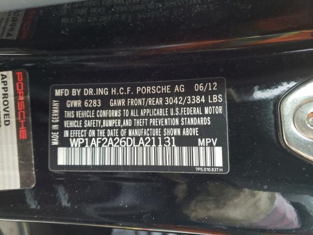 2013 PORSCHE CAYENNE WP1AF2A26DLA21131
