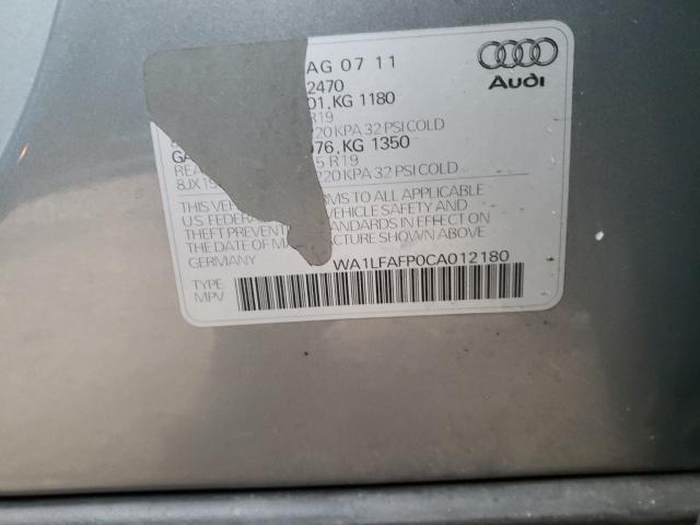 2012 AUDI Q5 PREMIUM WA1LFAFP0CA012180