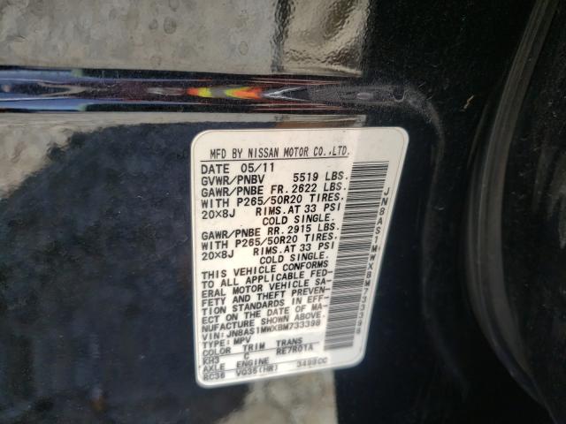 2011 INFINITI FX35 JN8AS1MWXBM733398