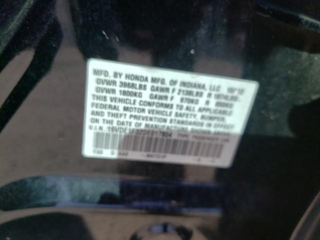2013 ACURA ILX 20 19VDE1F32DE017804