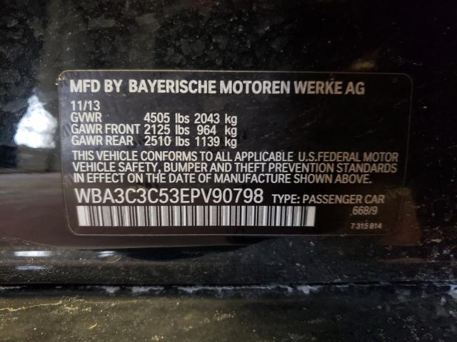 2014 BMW 320 I XDRI WBA3C3C53EPV90798